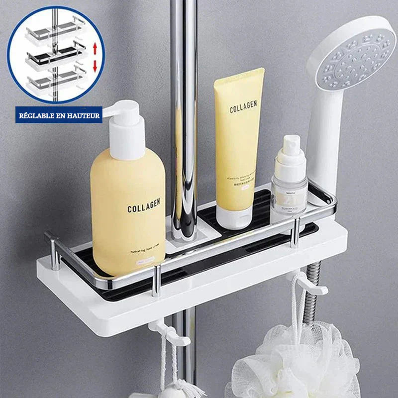 Étagère de douche révolutionnaire