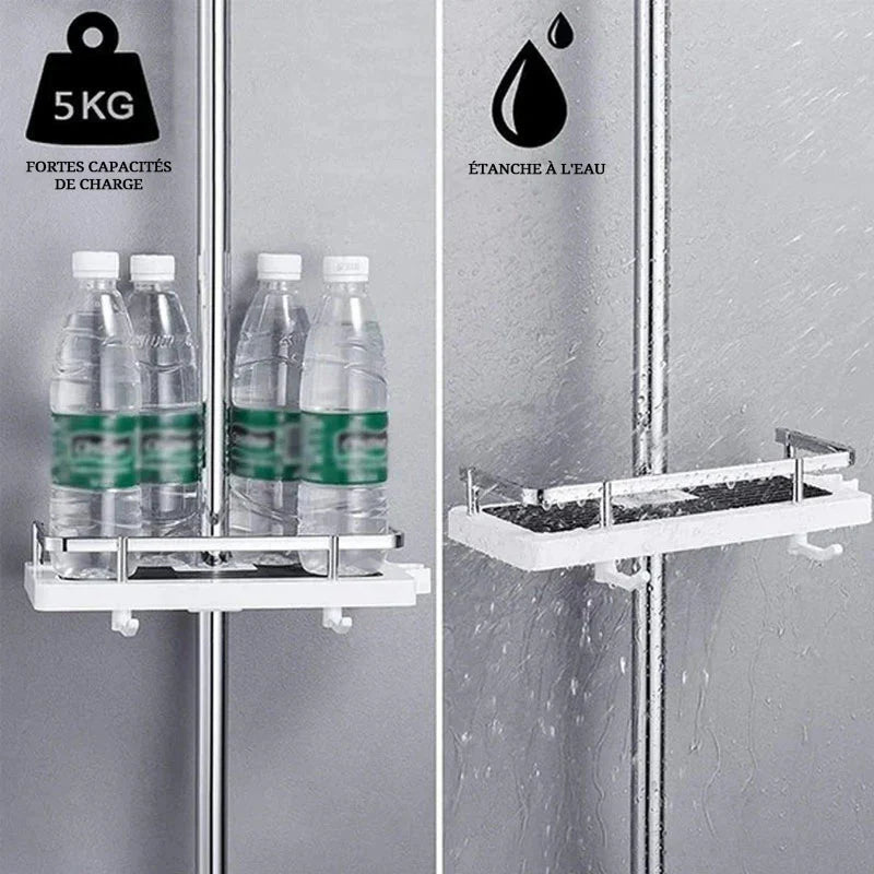 Étagère de douche révolutionnaire