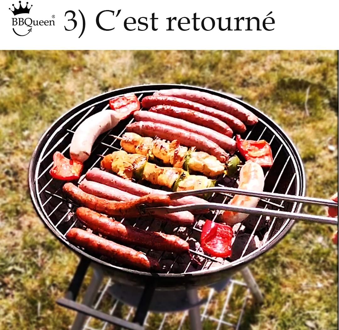 Pince à Barbecue INOX à Roulettes