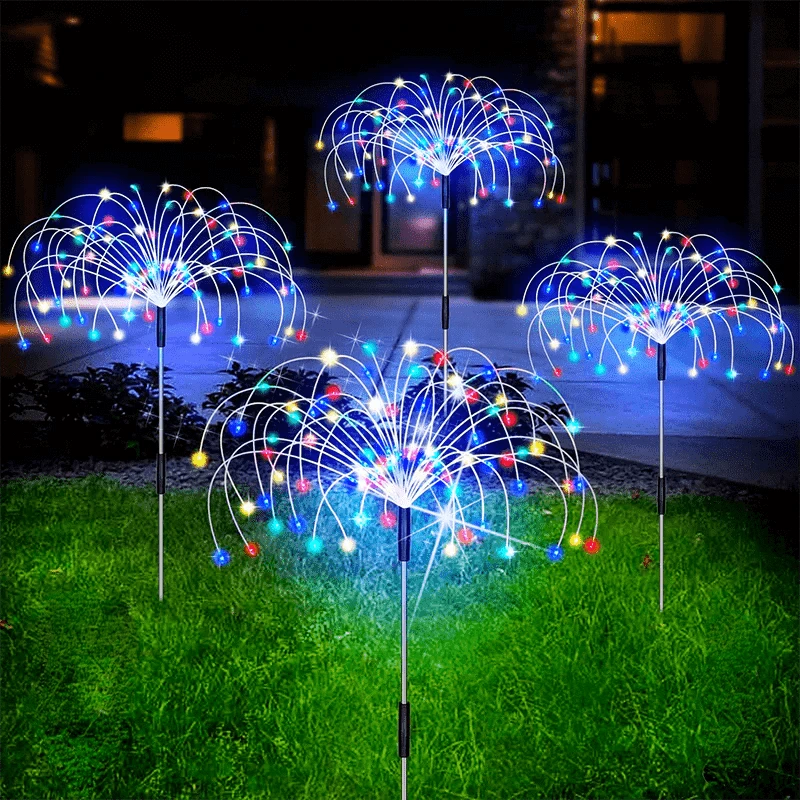 Solar lamps Fireworks