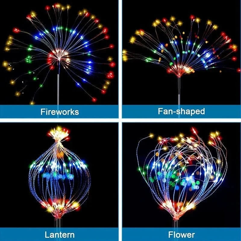 Solar lamps Fireworks
