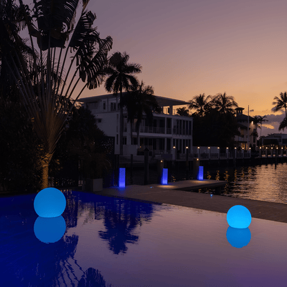 Designer garden ball lamp