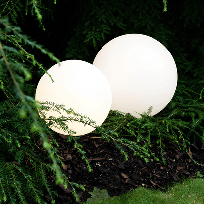 Designer garden ball lamp