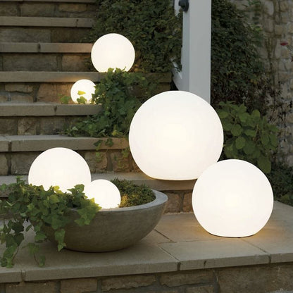 Designer garden ball lamp